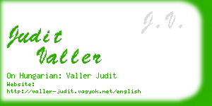 judit valler business card